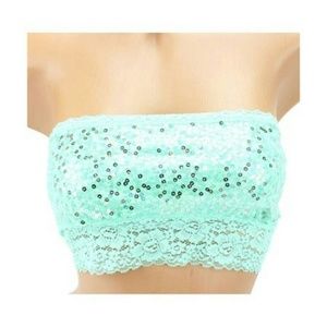 Victoria’s Secret PINK Bling Sequin Lace Bandeau